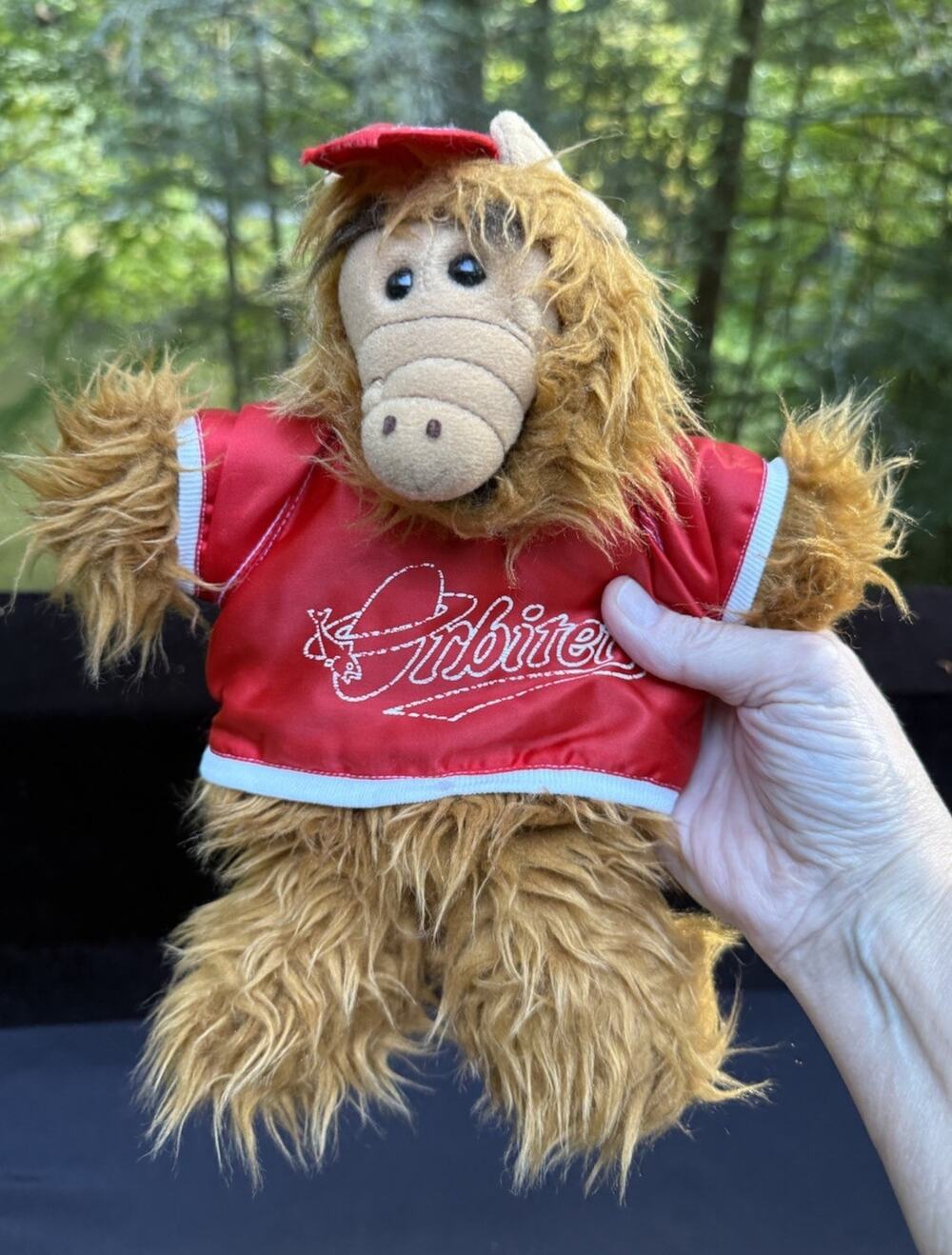 Vintage 1988 ALF Orbiters Hand Puppet ~ Baseball Jersey Burger King Promotion